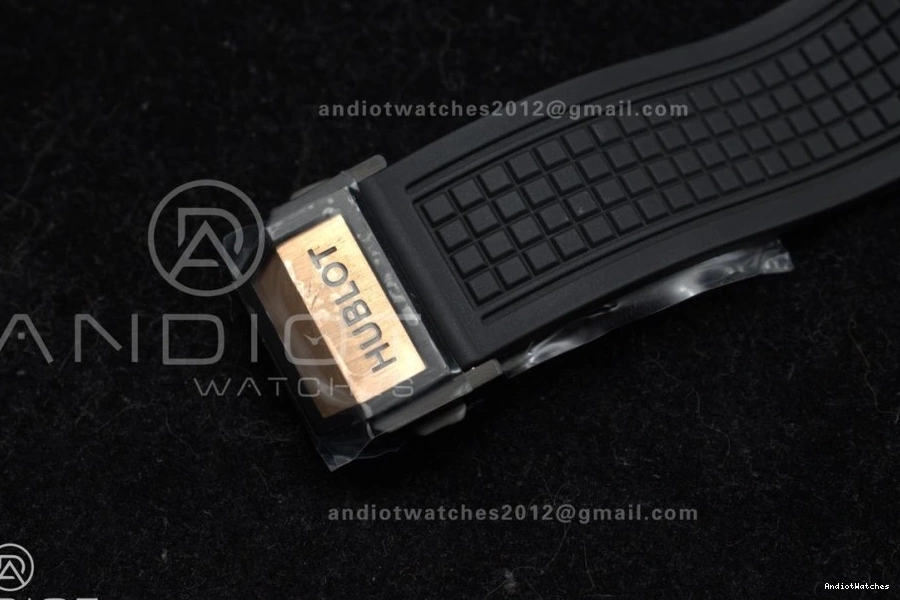 Edition 42mm Strap 1116 Square Bang Bezel RG 1:1 Rubber Black Best Dial A Skeleton on Unico Affordable Ceramic BBF 1022